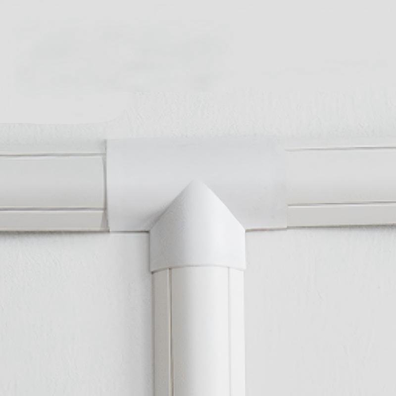 PVC D-Line Trunking White D-Line Trunking Tee Angle Fitting