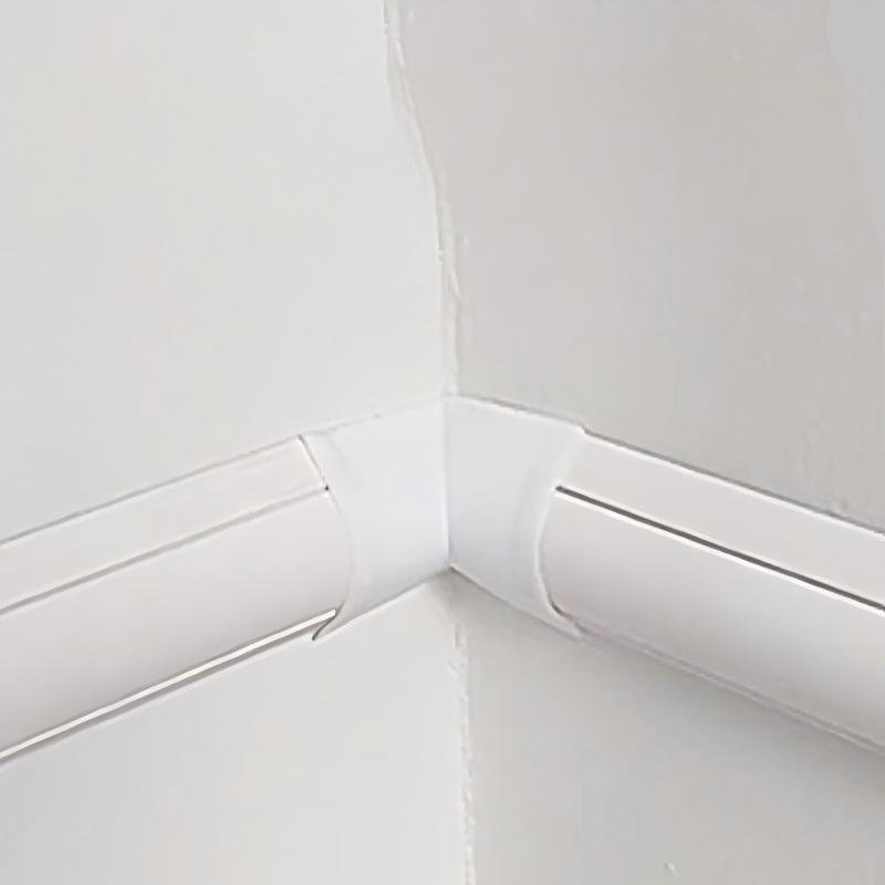 PVC D-Line Trunking White D-Line Trunking Internal Angle Fitting