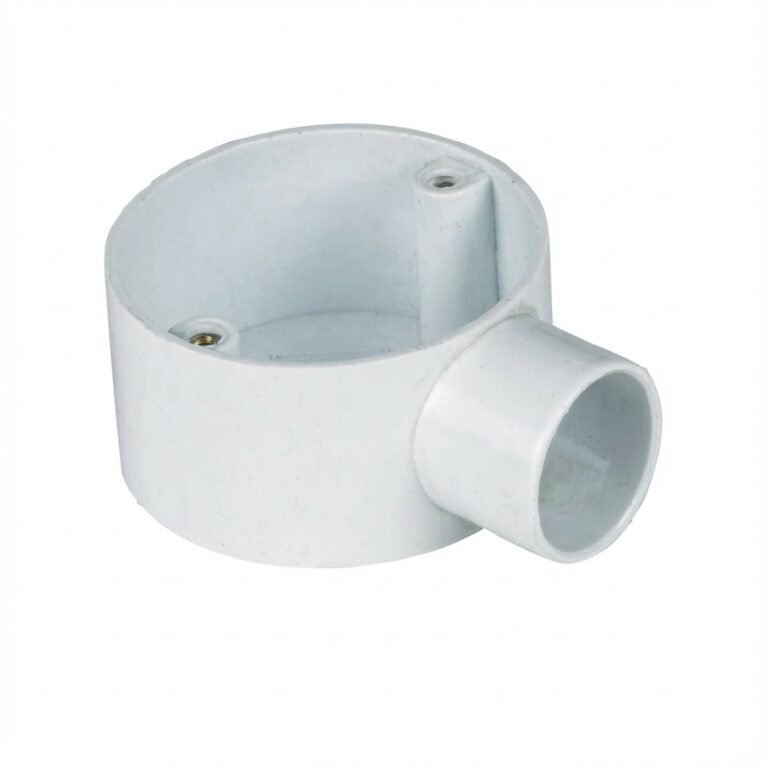 PVC Conduit 1-way PVC Junction Box (HaoCheng Brand) compliant with RoHS standards