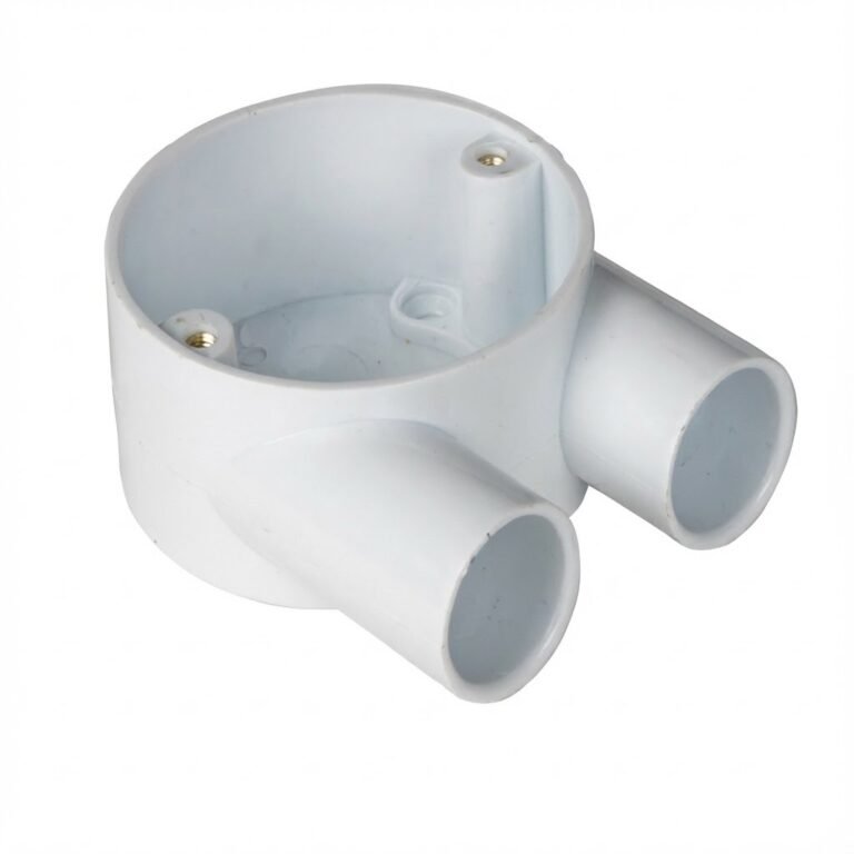 PVC Conduit 2-way PVC Conduit Junction Box compliant with RoHS standards - HaoCheng Building Materials