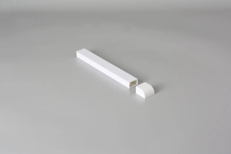 Precision-fit PVC Trunking Round End Cap for cable management - HaoCheng Building Materials