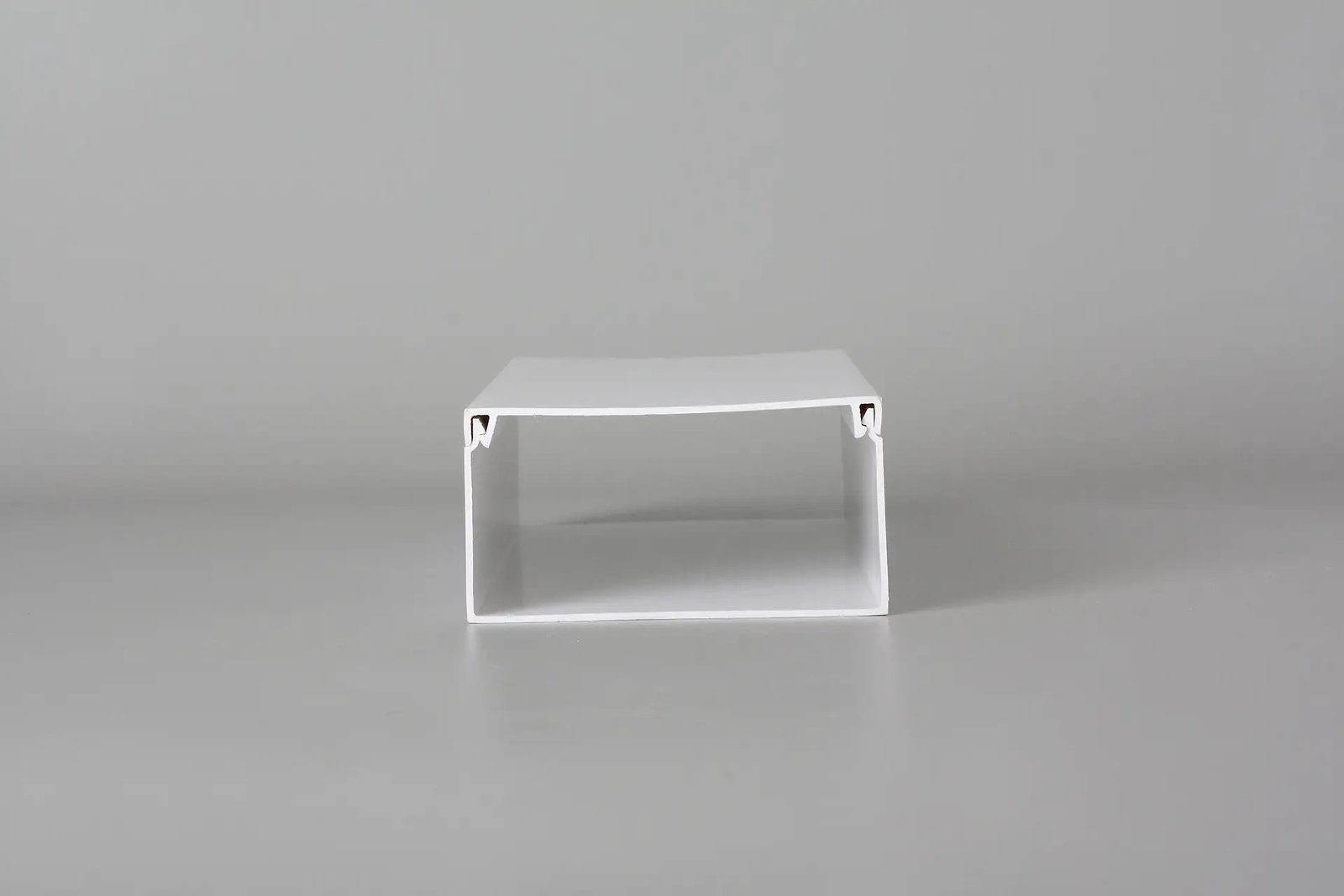 White PVC Exposed Wiring Trunking Straight Connector