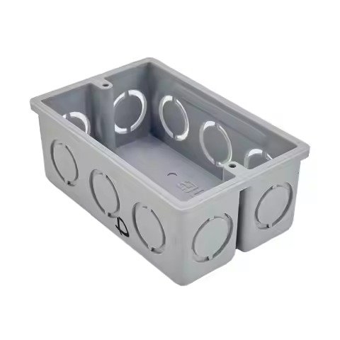 Multi-port Rectangular PVC Junction Box compliant with CE standards